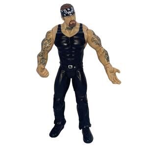 2003 WWE Ruthless Aggression UNDERTAKER Figure Jakks Biker Gear Action Figure